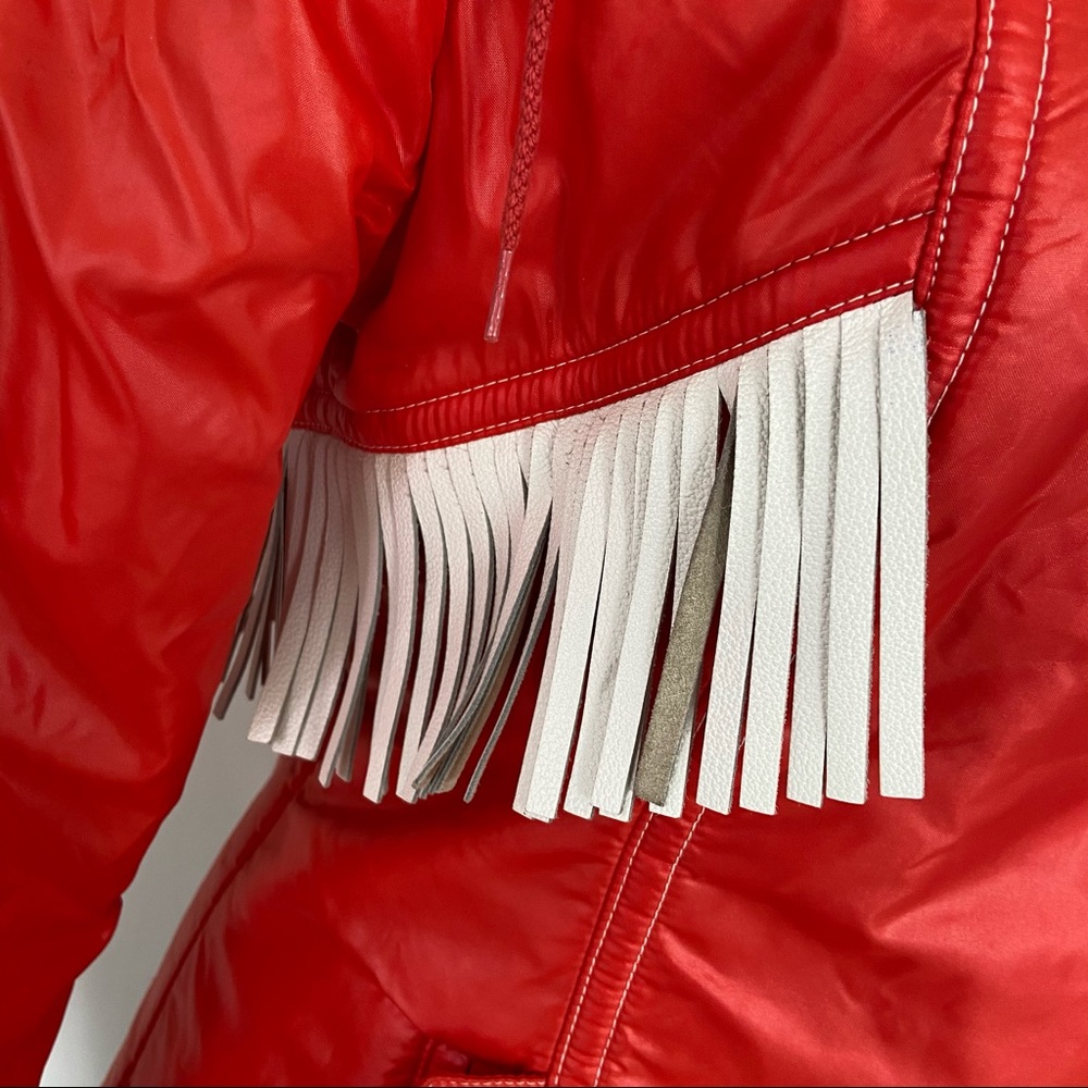 Red Women's Ski & Snow Jacket with Hood - Picture 8 of 9